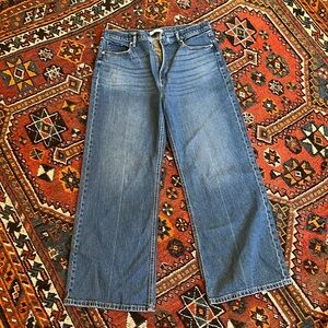 Loft size 32/14 jeans, very clean fitting and flattering